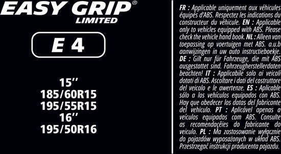 Michelin Easy Grip Limited Sneeuwkettingen - EG-E4