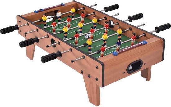 Tafelvoetbalspel - 68,58cm - Bruin - 16-delig - Tafelvoetbal
