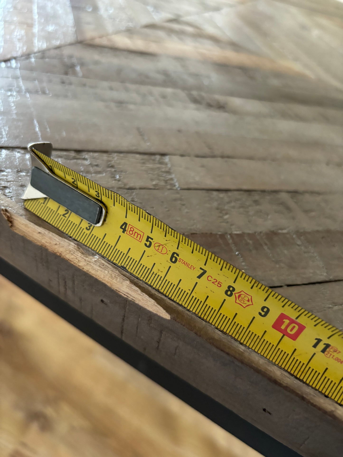 WOOOD Rhombic Eettafel - Hout/Metaal - Naturel - 76x180x90 cm