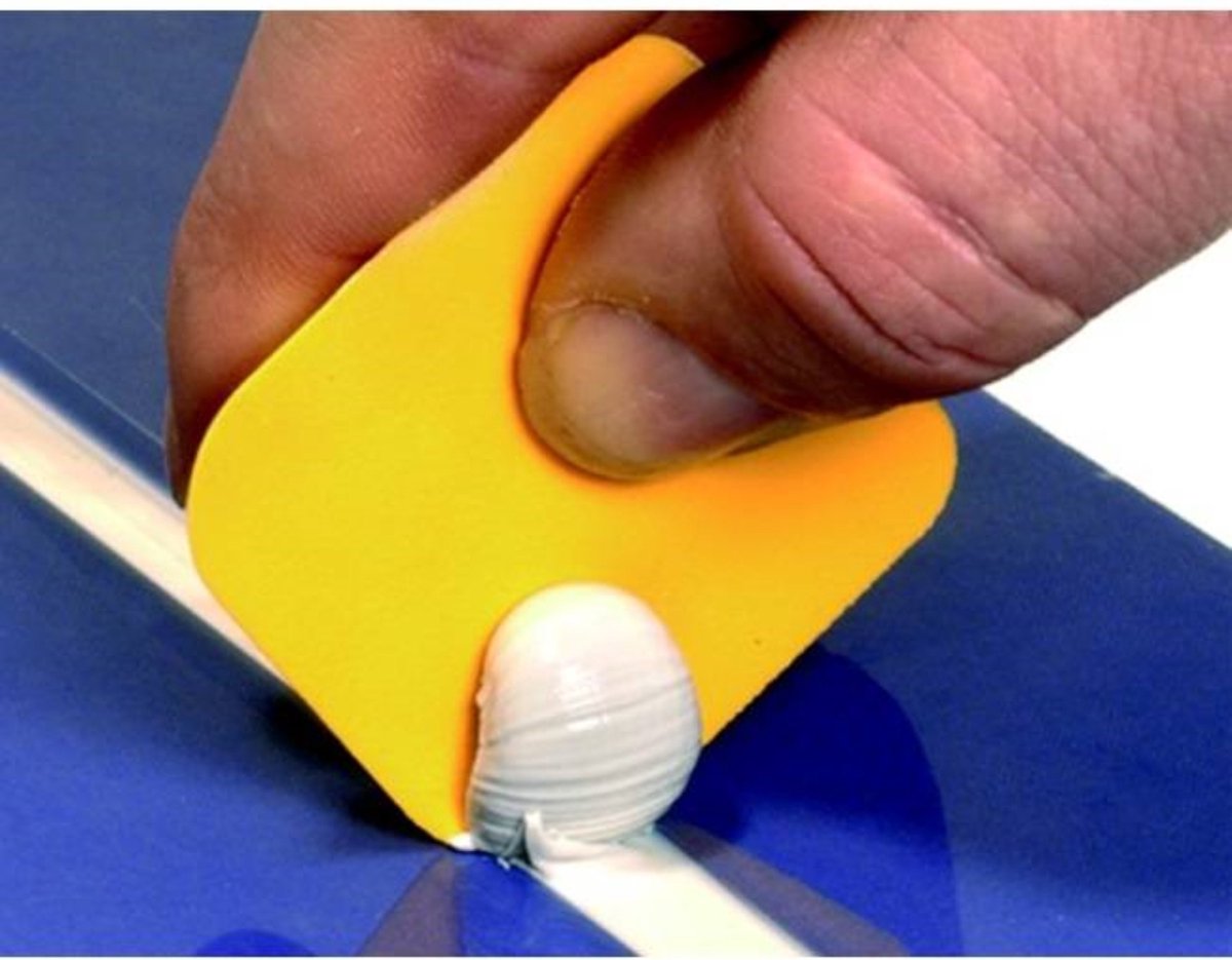 Onetools kitspatel & voegstrijker set 5-delig – siliconen voegen gladmaken – grijs – 2 tot 20 mm