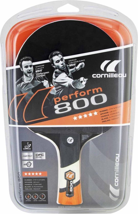 Cornilleau Perform 800 tafeltennisbat indoor
