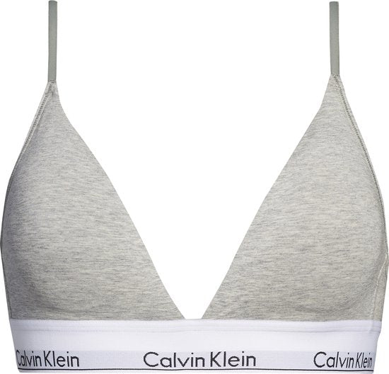 Calvin Klein Triangel Beha - Grijs - Maat M