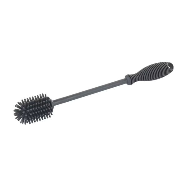 WENKO Sia Flessenrager Grijs - 25 cm - Siliconen - Borstelkop Ø3,5 cm