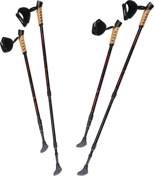Nordic Walking Stokken – Telescopisch 2 Paar – Rood
