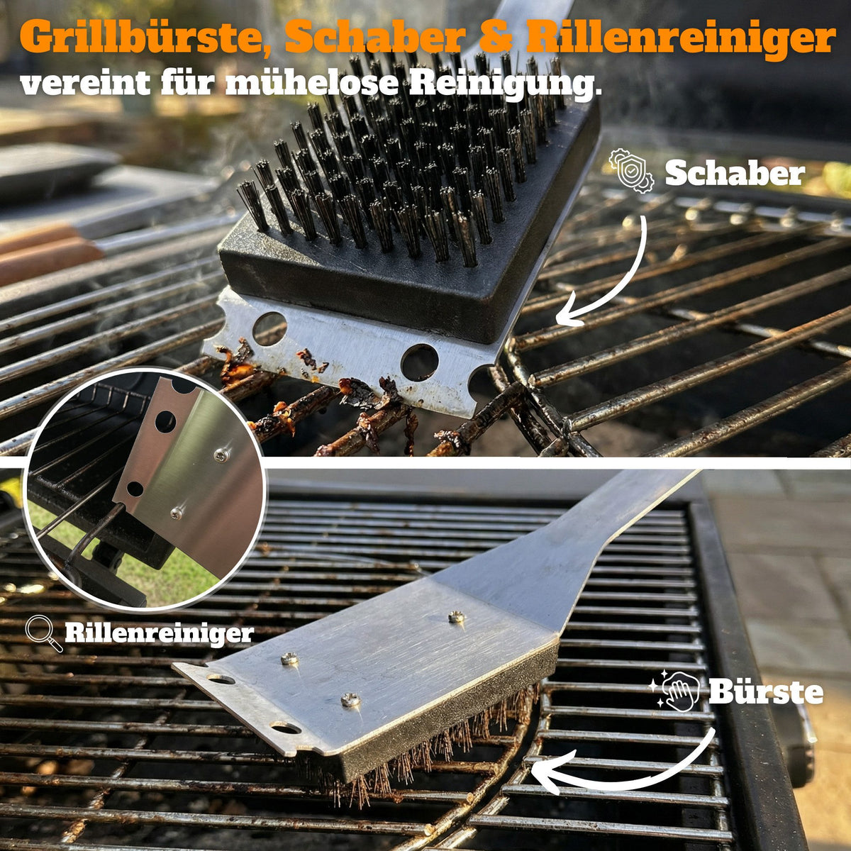 Curry Master Barbecuebestek Set in Aluminium Koffer - Roestvrij Staal met 6 Spiezen - 43 x 17 x 8 cm