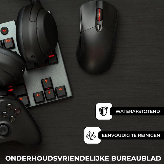 Bayt Hoekbureau - Bureau - Game Bureau - Gaming bureau - L vormig bureau - Computertafel - Zwart - 129 x 129 x 74 cm