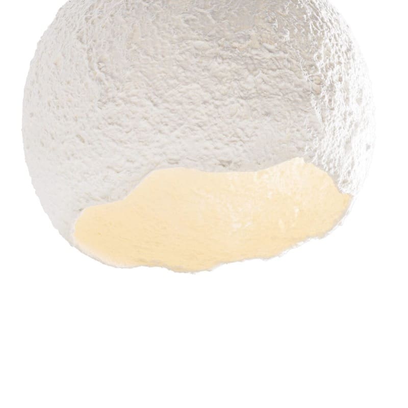 Nest Hanglamp - Aluminium & Papier-pulp - 220V - 13W - Verstelbare Hoogte - Wit
