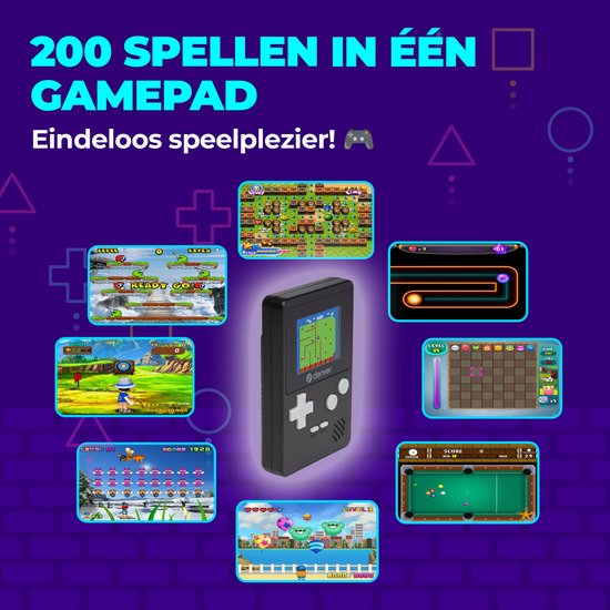 Denver Retro Game Console - 200 spellen - Spelcomputer voor Kinderen - GMP290