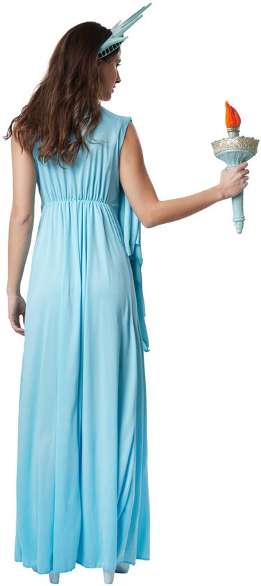 Dressforfun Godin der vrijheid M - verkleedkleding kostuum halloween verkleden feestkleding carnavalskleding carnaval feestkledij partykleding - 302519