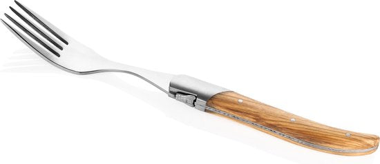 Laguiole Style de Vie Vorken Luxury Line - 6-delig - Olijfhout