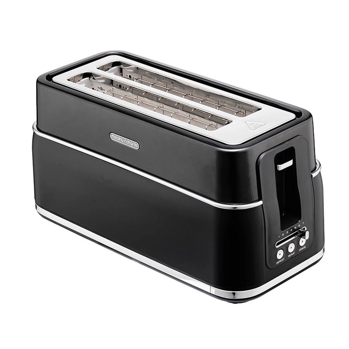 Morphy Richards Signature Broodrooster voor 4 Sneetjes - Extra Lange Sleuven - 1800W - 40 x 20 x 20 cm - Zwart