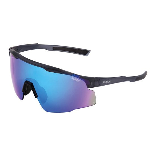 SINNER Murau - Sportbril/ Zonnebril - Grijs - Blauwe lens - Unisex - One size