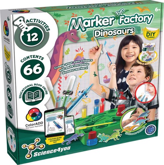 Science4you Marker Factory Dinosaurs