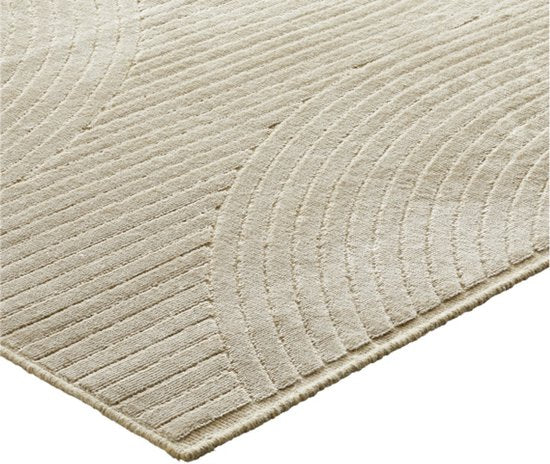by fonQ Flat Vloerkleed - Beige - Rechthoekig - 200 x 300 cm - Japandi