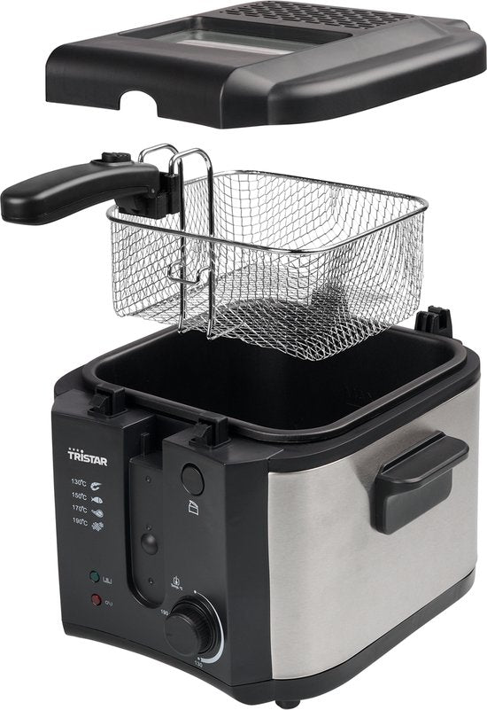 Tristar Frituurpan 2.5 liter - FR-6878 - Friteuse 1600W - Inklapbaar handvat - Zwart