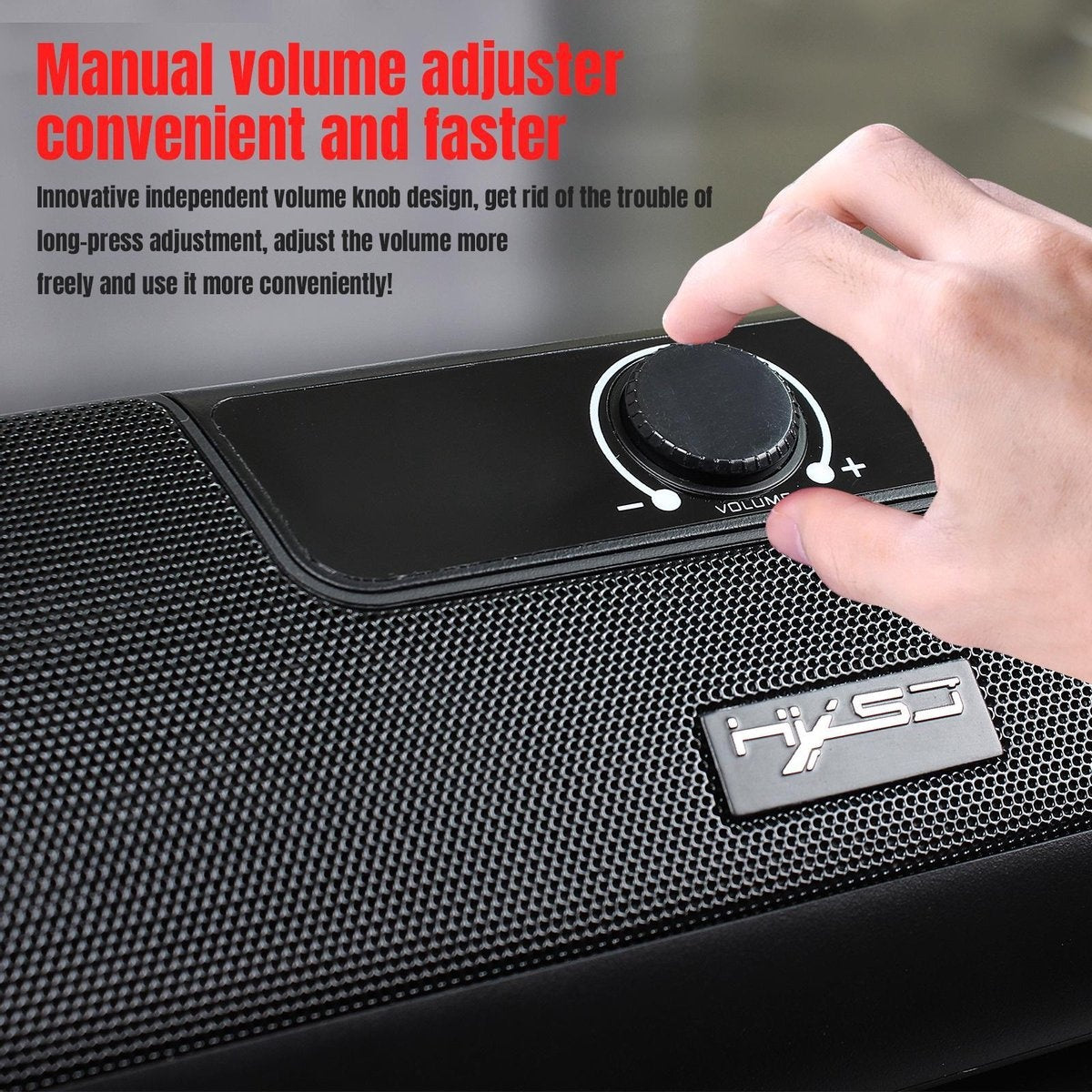 HXSJ Q3 Soundbar PC Speaker - USB - voor desktop computers / notebooks / smart-tvs / projector apparatuur - Zwart