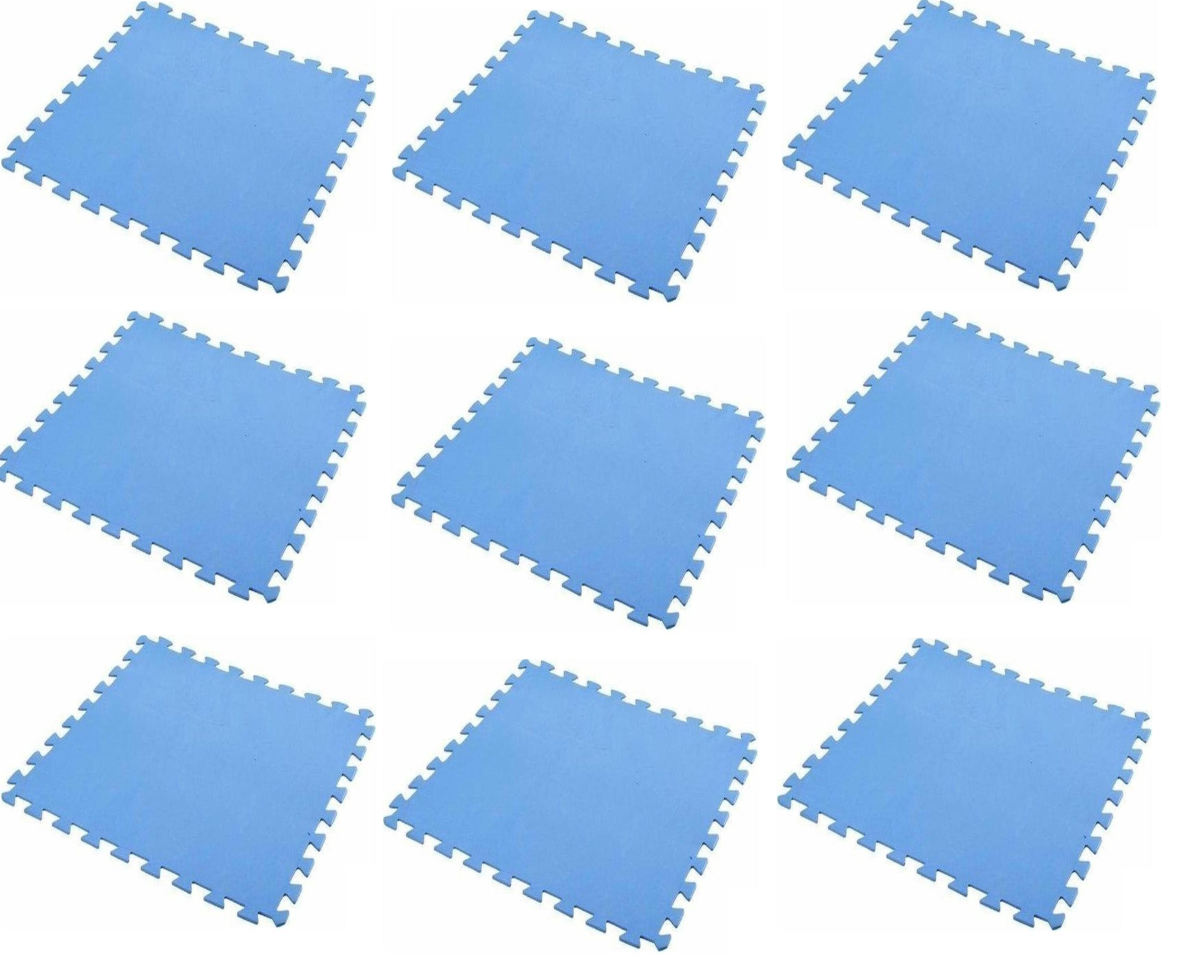 Free and Easy Zwembadtegels – Antislip, 9 stuks – 2,25 m² – 50 x 50 x 0,4 cm – Blauw
