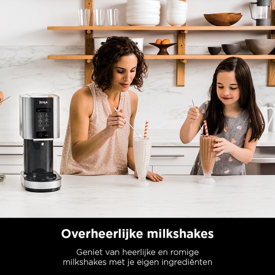 Ninja Creami - 7-in-1 IJsmachine - Ice Cream Maker voor Roomijs, Milkshake, Smoothie Bowl en meer - Foodi - NC300EU