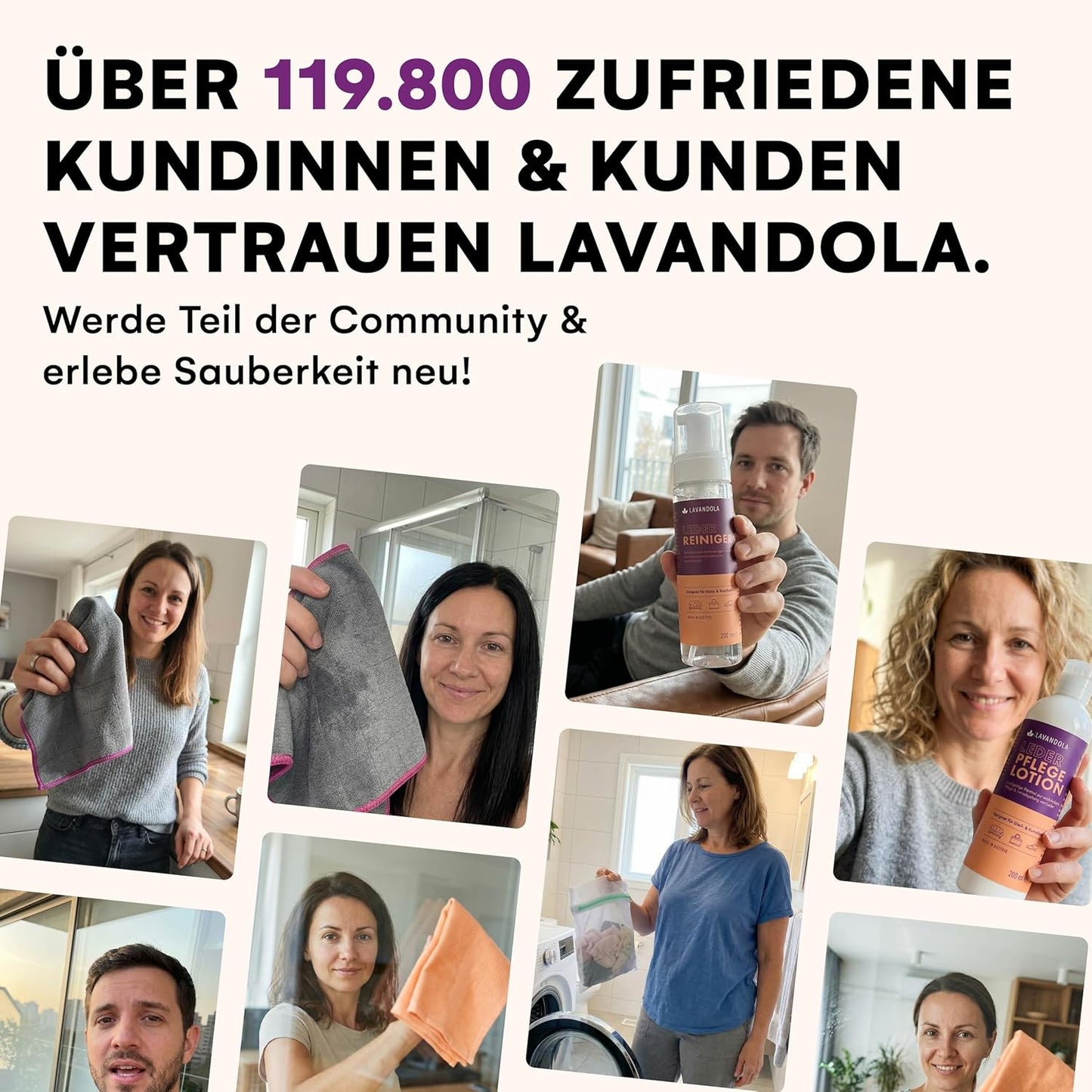 Lavandola® 6x Carbon Microvezeldoek voor Ramen 30 x 30 cm – 450 GSM – Streeploos & Extra Absorberend – Glas, Spiegel & Auto