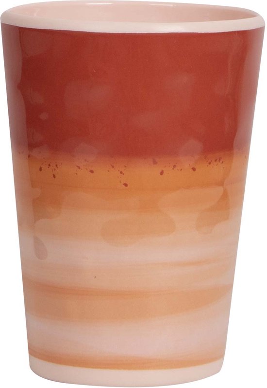 Bo-Camp - Beker - Halo - 400 ml - 4 Stuks - Melamine - Terra