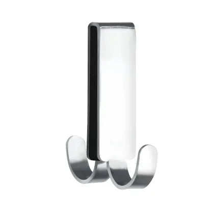 Wenko Vieste Dubbele Douchewandhaak Mat Zilver - Voor Douchedeur tot 8 mm