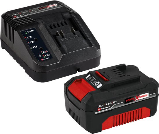 Einhell 18 V/4.0 Ah Power X-Change starter kit - 1x 4.0 Ah Accu en snellader - universeel voor alle Power X-Change machines