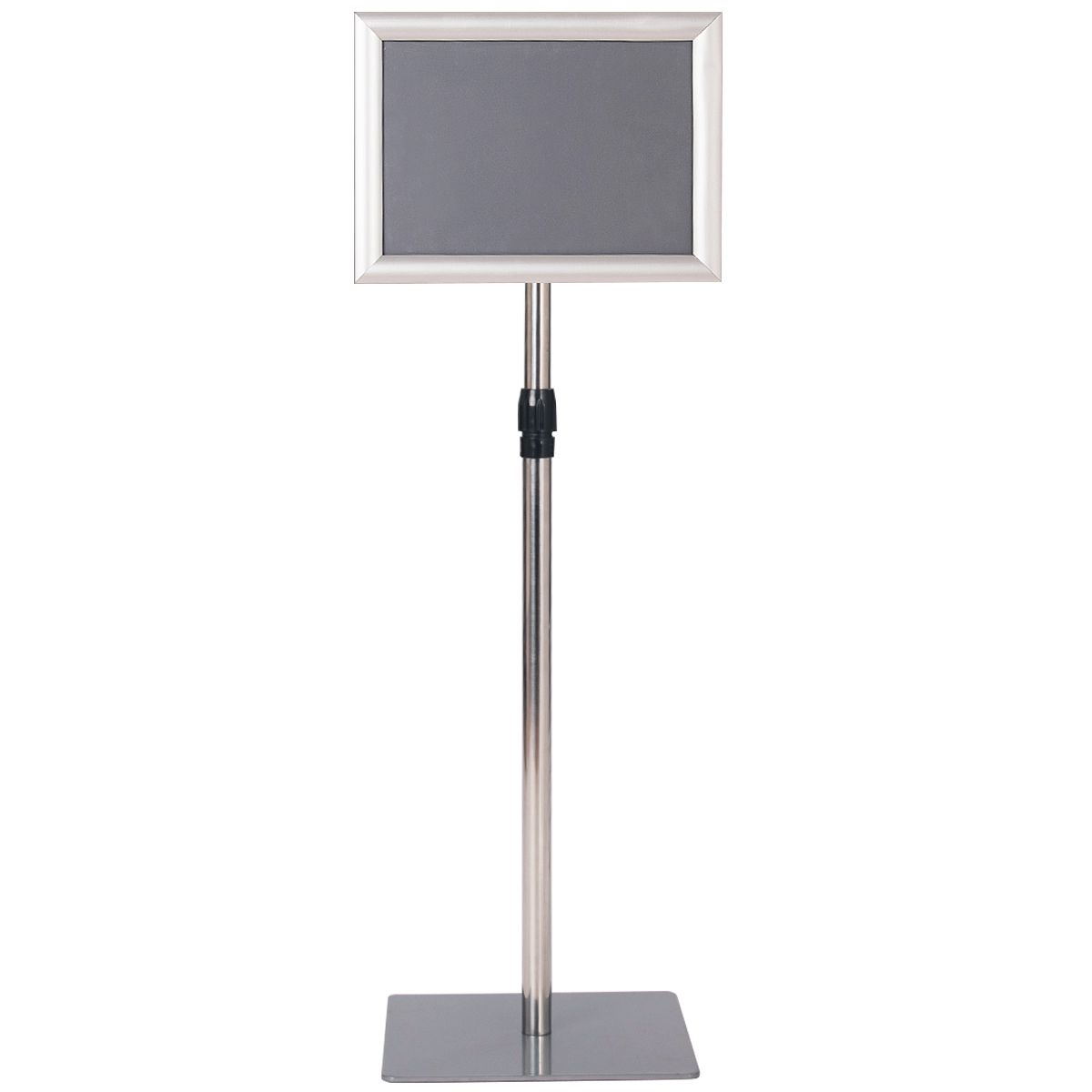Coast Posterstandaard - Verstelbaar & Weerbestendig - Tot. 118cm Hoog - 28 x 28 cm - Zilver
