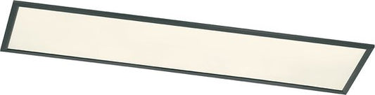 Trio leuchten - LED Plafondlamp - Plafondverlichting - 31W - Warm Wit 3000K - Dimbaar - Rechthoek - Zwart - Aluminium