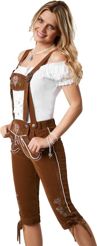 Dressforfun Lederhose Walchensee XXL - verkleedkleding kostuum halloween verkleden feestkleding carnavalskleding carnaval feestkledij partykleding - 302824