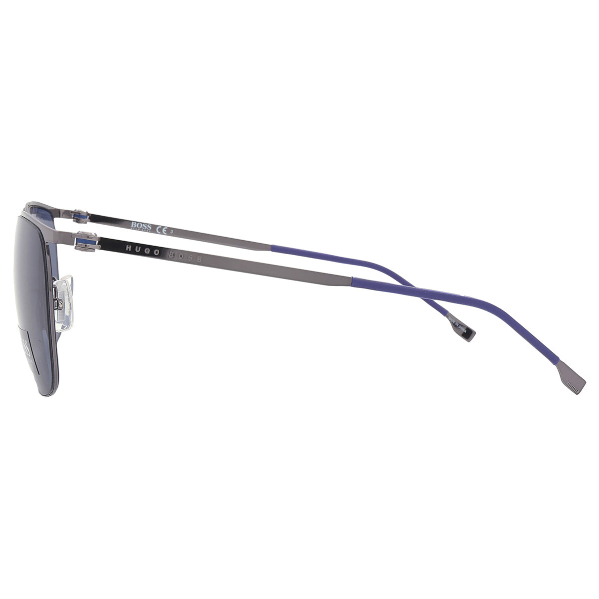 Hugo Boss Zonnebril BOSS 1348/F/S 0KJ1/KU – Phantos Model Met Blauwe Glazen En Ruthenium Frame – UV-Bescherming – Heren Designer Zonnebril – 60 mm