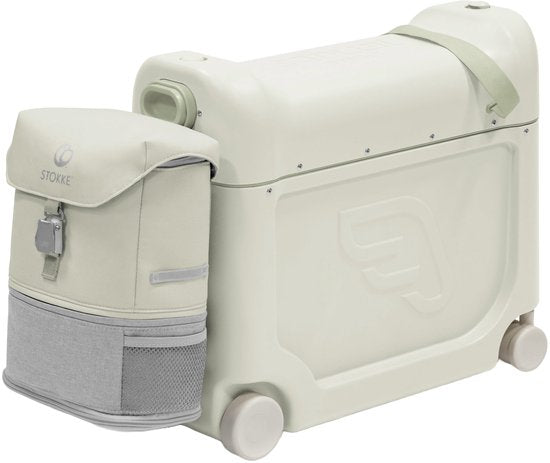 Stokke JetKids Reispakket, Sea Green - Met BedBox Ride-On koffer en rugzak - Voor kinderen van 2-7 Jaar (tot 35 kg)