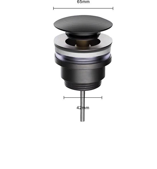 Mirlux Luxe click waste afvoerplug 1¼" - Mat Zwart