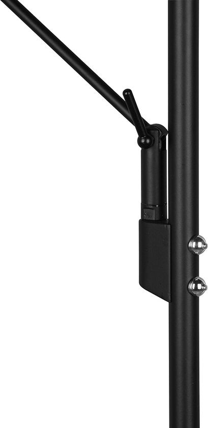 Trio leuchten Brantford - LED Vloerlamp - 36.5W - Aanpasbare Kleur - Dimbaar - Rond - Zwart - Aluminium