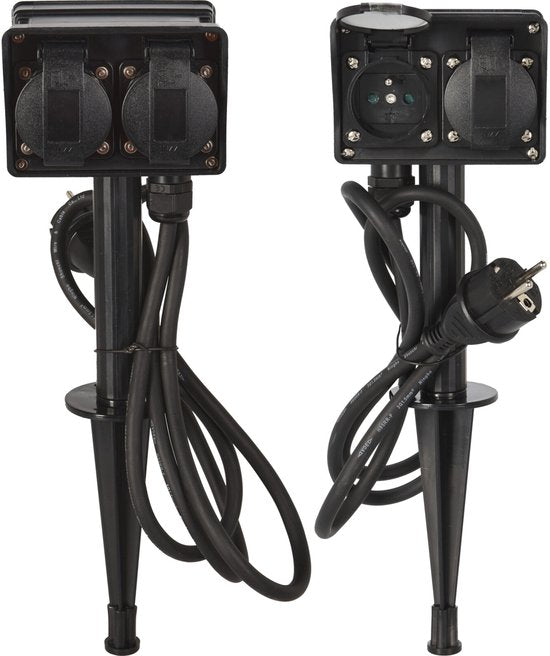 FX Control Tuinstekkerdoos 4-Voudig - Buitencontactdoos 2+2-Voudig