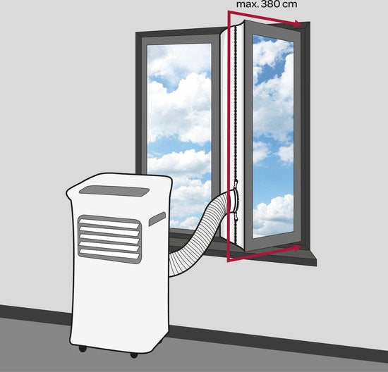 Inventum AC901 - Mobiele airconditioner - Airco - 3-in-1 functie - Afstandsbediening - Tot 80 m3 - 9000 BTU - Afdichtingskit - Wit
