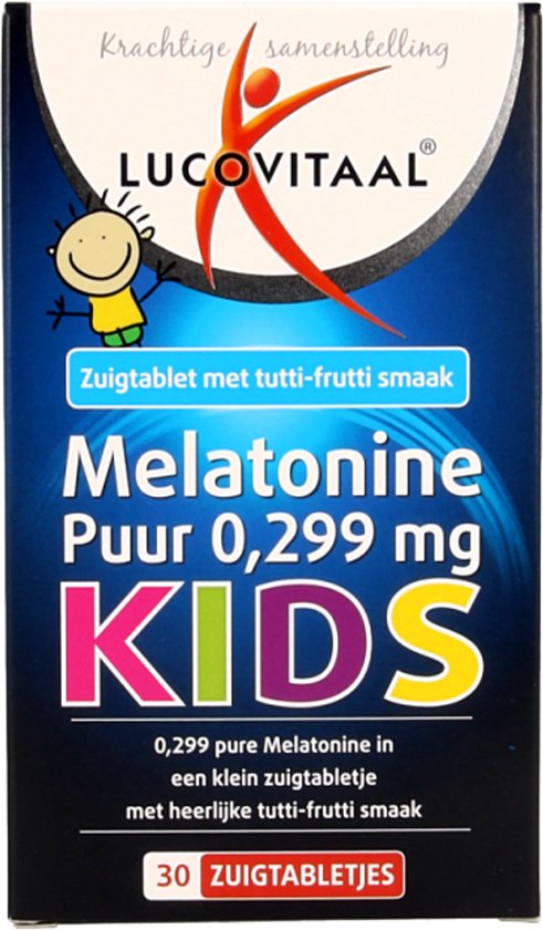 Lucovitaal Melatonine Puur Kids 0,299 milligram Voedingssupplement - 30 tabletten