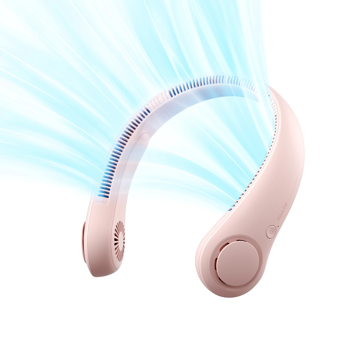 Jisulife Nekventilator Life 3 - Roze - Bladloos - 5 Standen - 4000 mAh - Tot 16 Uur - 78 Luchtopeningen - 253 g