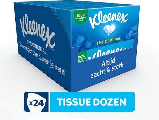 Kleenex tissues - The Original - Voordeelverpakking - 24 x 72 stuks = 1728 zakdoekjes