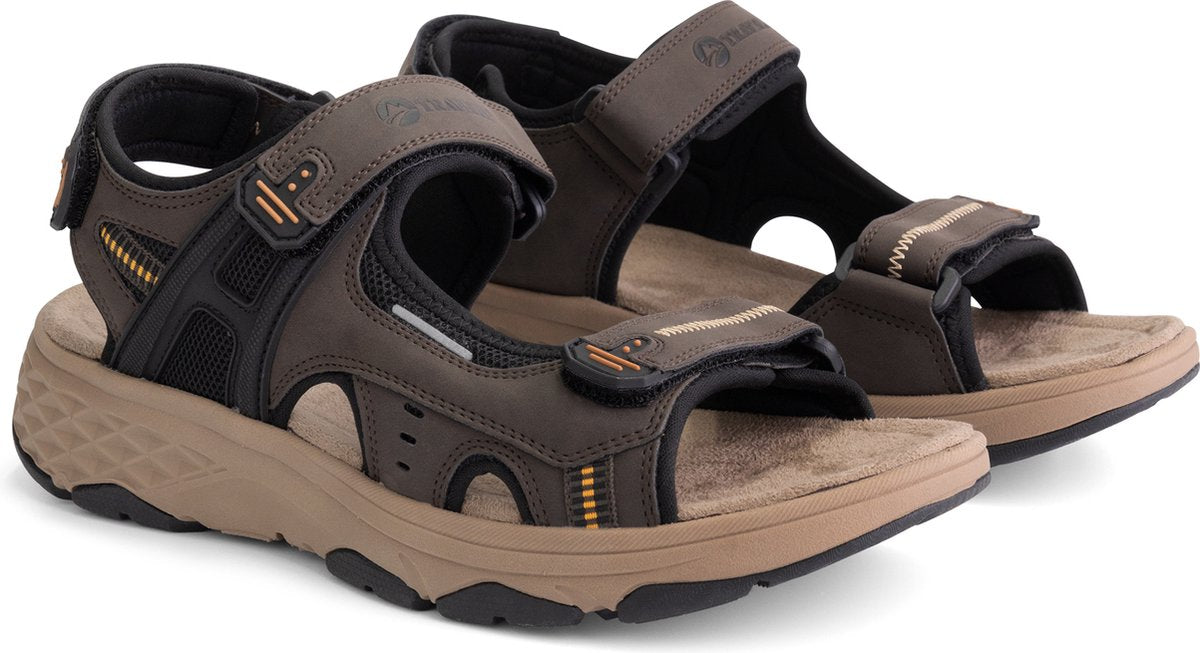 Travelin' Brusdal - Heren outdoorsandalen - Lichtgewicht - Outdoorsandalen - Donkerbruin - Maat 42