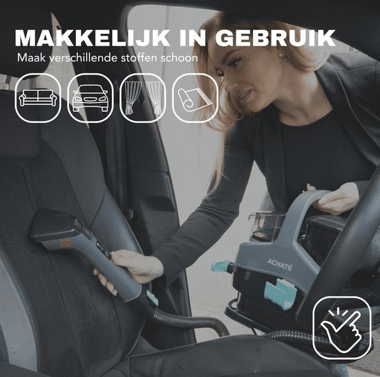 Achaté Vlekkenreiniger PRO met Stoom & Heetwater - 1300W - 1,4L