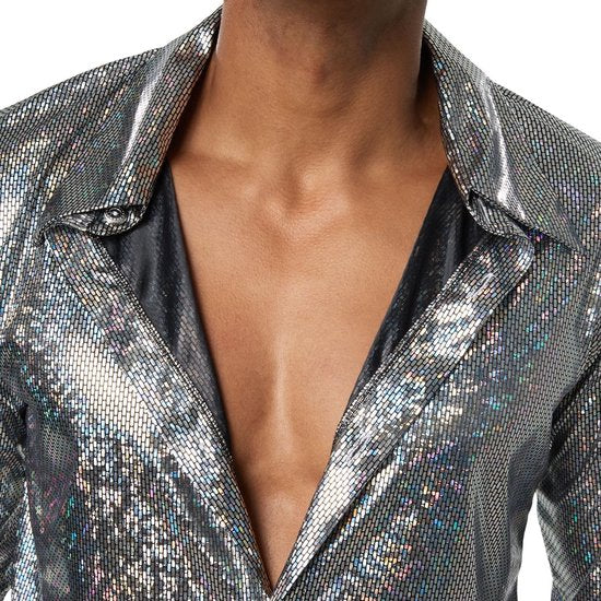 dressforfun - Disco boy L - verkleedkleding kostuum halloween verkleden feestkleding carnavalskleding carnaval feestkledij partykleding - 302172