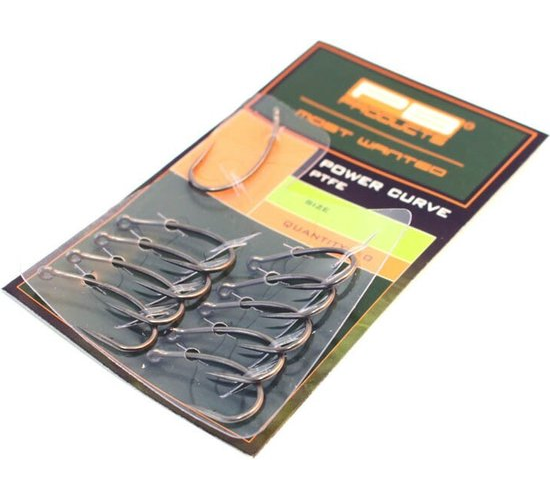 PB Products - Power Curve Hook PTFE - Karperhaken 10 stuks - Maat 2