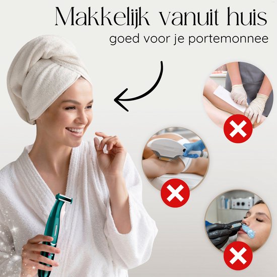 6-in-1 Bikinitrimmer - Sansbeauté® - Gezicht - Oksels - Benen - Bikinilijn - Wenkbrauw Trimmer - Gezichtsontharing Dames - Intieme Zone - Ladyshaves Bikini - Ontharingsapparaat Electrisch