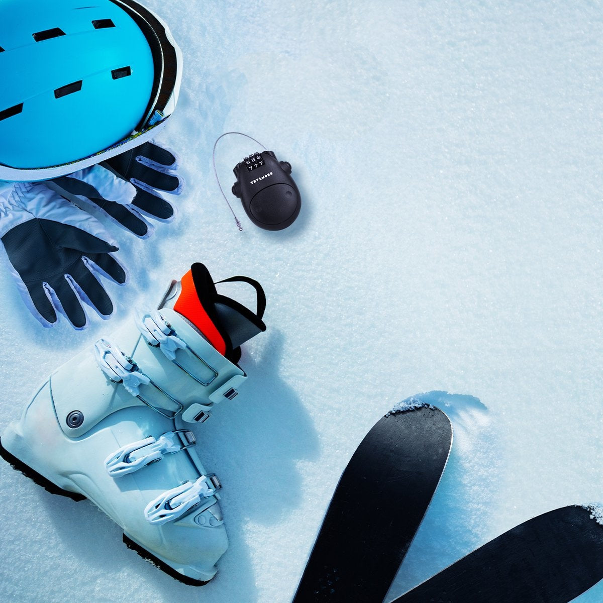 TRVLMORE - Snowboard Slot - Skislot - Cijferslot - Staal