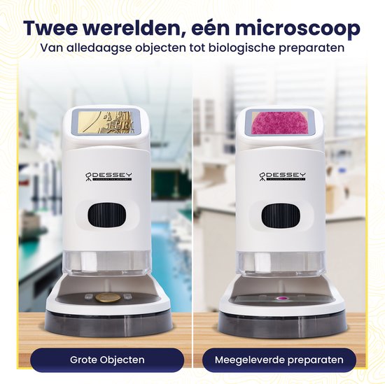 ODESSEY Digitale Microscoop - Draagbaar - 1000X Vergroting - Kinderen - Junior - Microscope