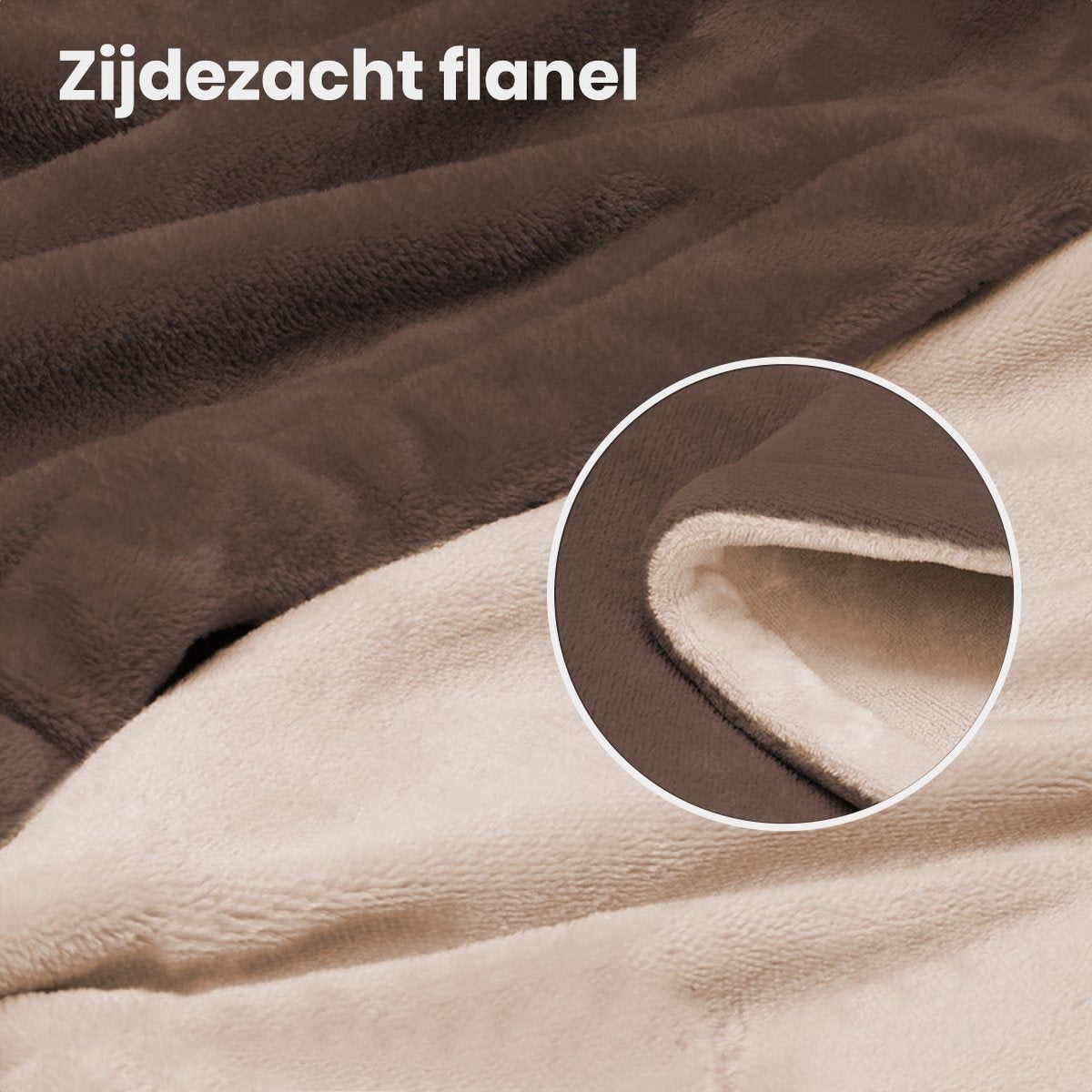 Auronic Elektrische Warmtedeken - Bovendeken - 2 Persoons - 3 Warmtestanden - Met Timer - 200 x 180 cm - Bruin