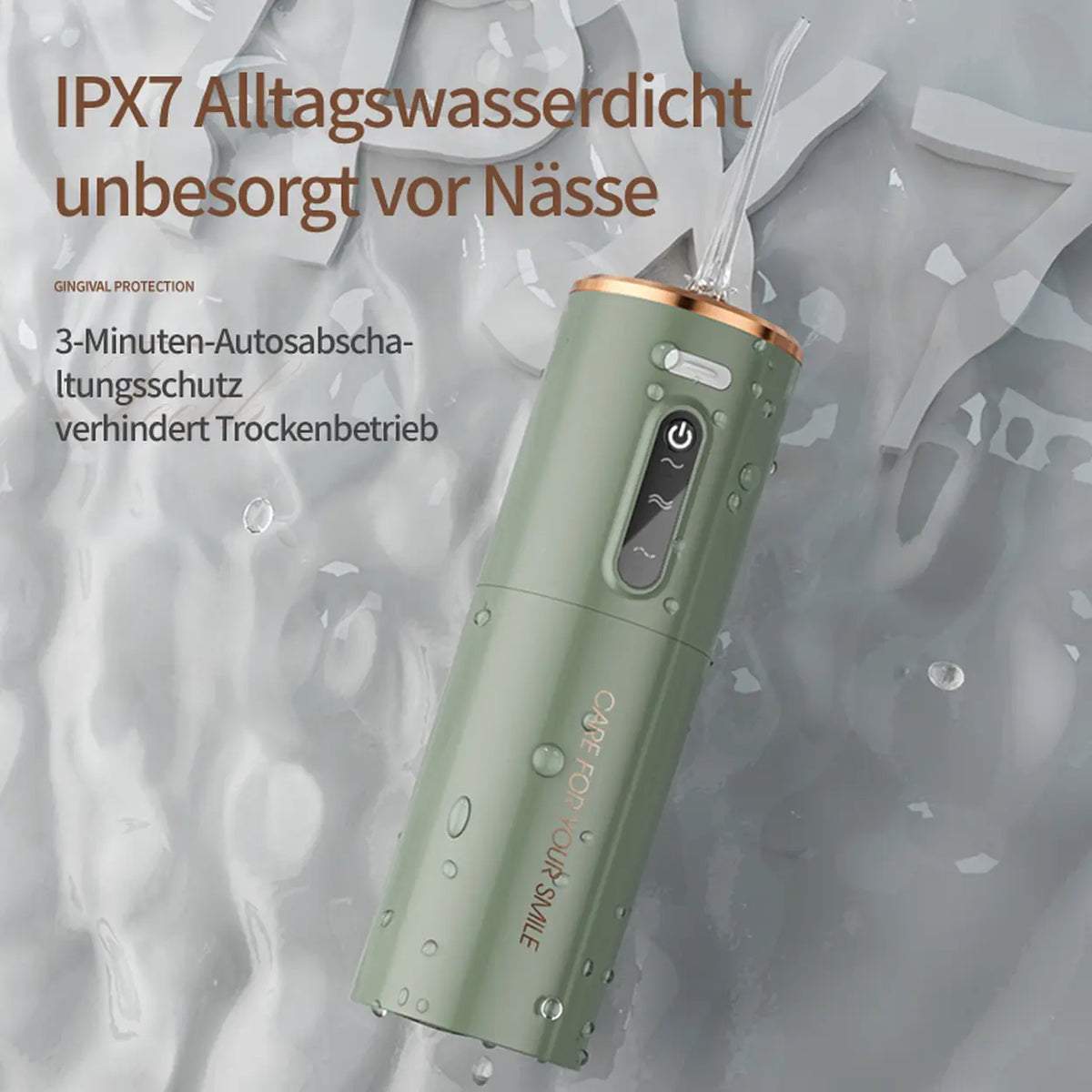 Rushi R-B31 elektrische monddouche - 280 ml - groen