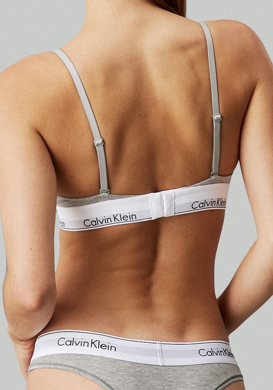 Calvin Klein Triangel Beha - Grijs - Maat M