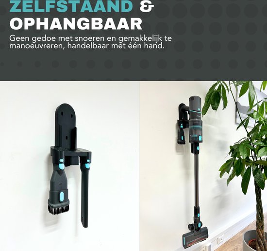 Achaté Draadloze stofzuiger – 4 Opzetstukken – 300W – 25,9V – 2,5 kg – Zwart