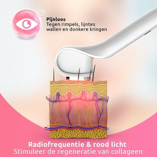 TheBeautyWay Huidverjongingsapparaat - 7 Standen - Draadloos - Facelift Apparaat - Gezichtsverzorging Apparaten Dames - Facelift Apparaat - Huidverzorging - USB Oplaadbaar - Gezichtsreiniger - Verminderen van Acne, Lijnen, Rimpels en Vermoeidheid